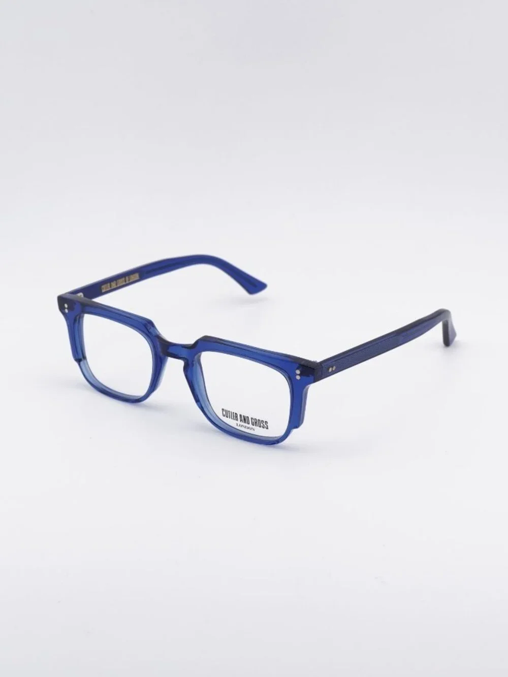 Cutler and Gross CGOP138249 004 Eyeglasses Blue 49mm Square Frame